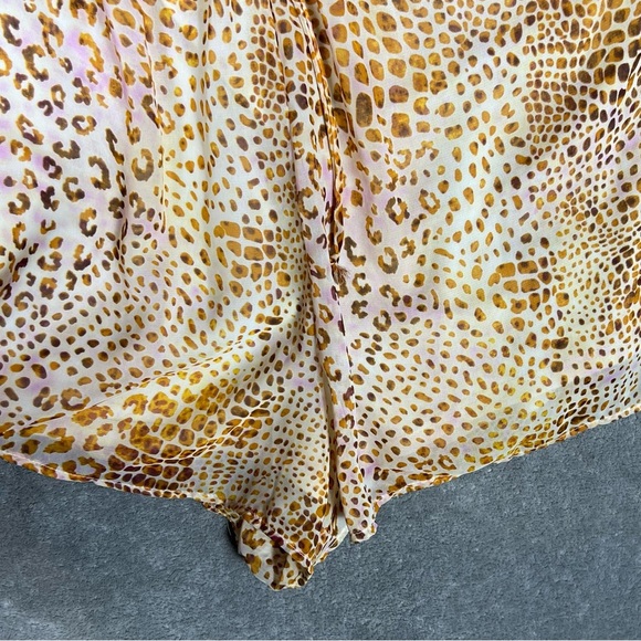 Show Me Your MuMu Romper Womens Medium Ta-Haa Sheer Animal Print Y2K Boho Beach - Picture 6 of 8